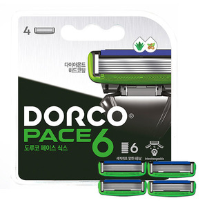 도루코 페이스6 6중 면도날 (4개입) - PACE6 SXA1040